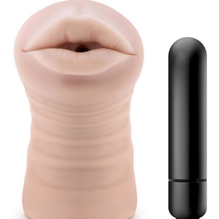 Маструбатор  Рот реалістичний Blush ENLUST NICOLE з віброкулею в комплекті