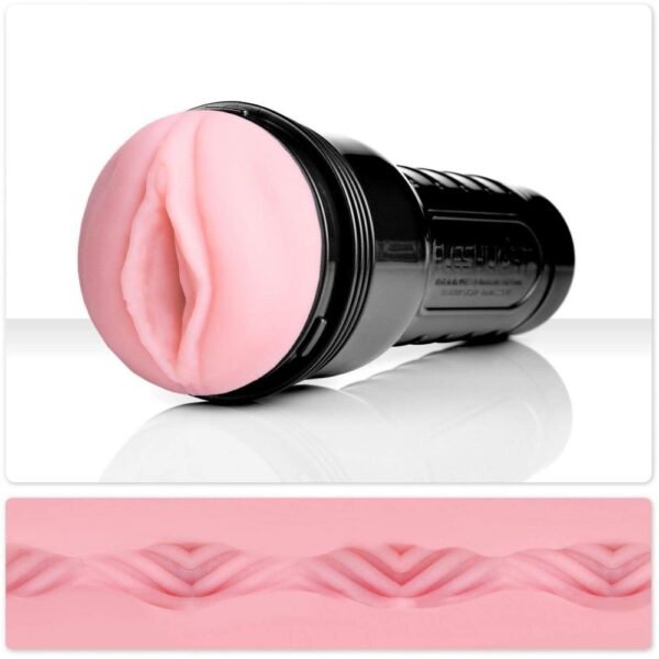 Маструбатор  у колбі Fleshlight Pink Lady Vortex, кібершкіра, тілесний