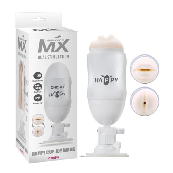 Маструбатор  у колбі регульований двосторонній CHISA MX Happy Cup Joy Wang з вібрацією
