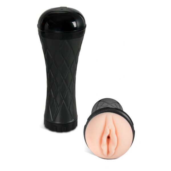 Мастурбатор у колбі з кібершкіри-Vagina cyber skin- Latarka