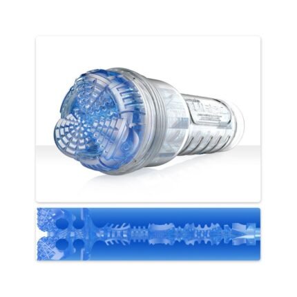 Маструбатор  у колбі з імітацією орального сексу Fleshlight Turbo Core Blue Ice, блакитний