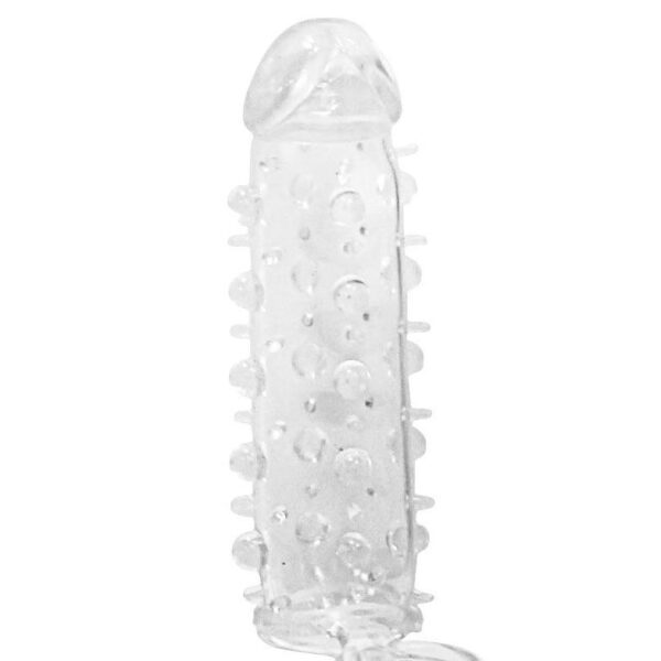 Насадка на член Dorcel Mr. Orgasm з кільцем для мошонки, ультрастимулювальний рельєф