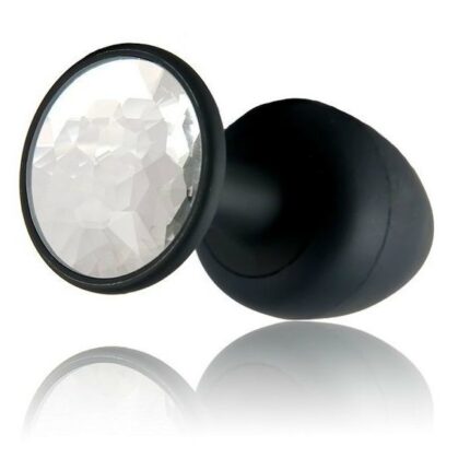 Анальна пробка Dorcel Geisha Plug Diamond M з кулькою всередині, створює вібрації, макс. діам. 3,2см