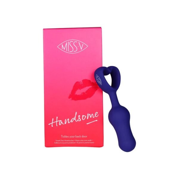 Анальна пробка зі стоппером-серцем Handsome синя