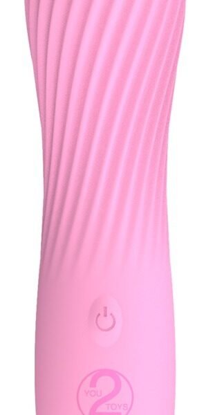 Міні-вібратор із хвилеподібним рельєфом Cuties, рожевий