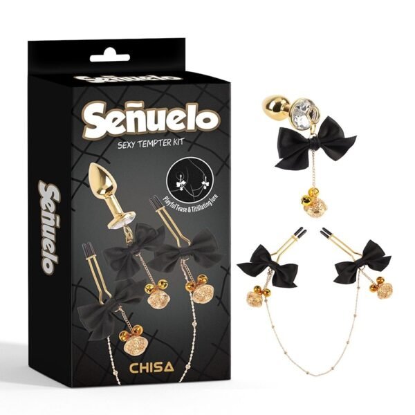 Набір CHISA Senuelo Sexy Tempter Kit анальна пробка та затискачі на соски