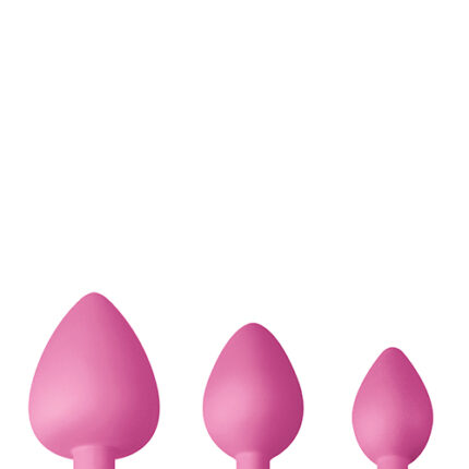 Набір анальних пробок силікон NS Novelties GLAMS SPADES TRAINER KIT PINK
