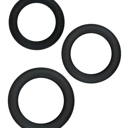 Набір ерекційних кілець для пеніса NS Novelties Renegade чорний