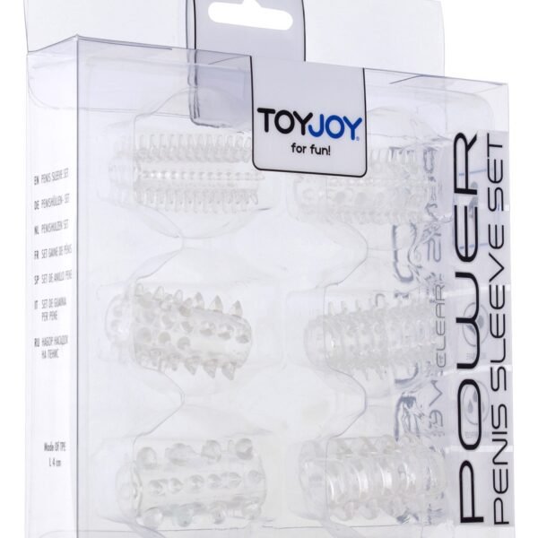 Набір насадок на пеніс ToyJoy Power Penis Sleeve Set, прозорий
