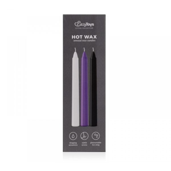 Набір свічок низькотемпературних 3 шт Sensual Hot Wax Candlesм