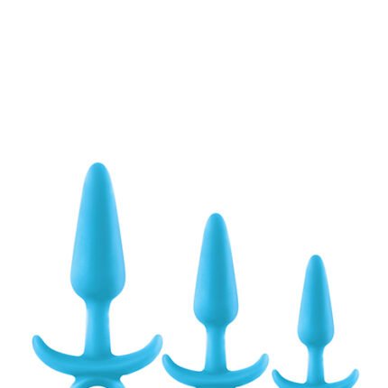 Набір анальних пробок, що світяться NS Novelties FIREFLY PRINCE KIT BLUE