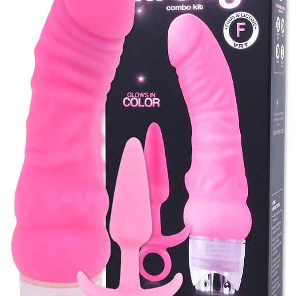 Набір Вібратор та Анальна пробка NS Novelties Firefly Combo Kit, рожевий