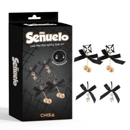 Набір затискачів на соски Chisa Senuelo Lure Fantasy Nipple Play, золотистий