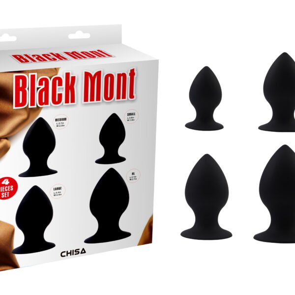 Набір анальних пробок Chisa Black Mont чорний