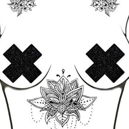 Пестиси з гліттером Star Night у вигляді хрестиків, чорний