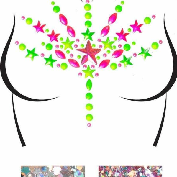 Наклейки на тіло Leg Avenue Bliss Neon Body jewels sticker O/S