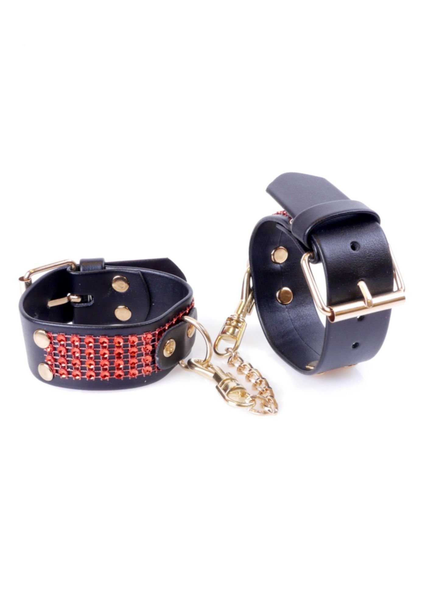 Наручники Fetish Boss з червоними кристалами 3 см - Зображення 2