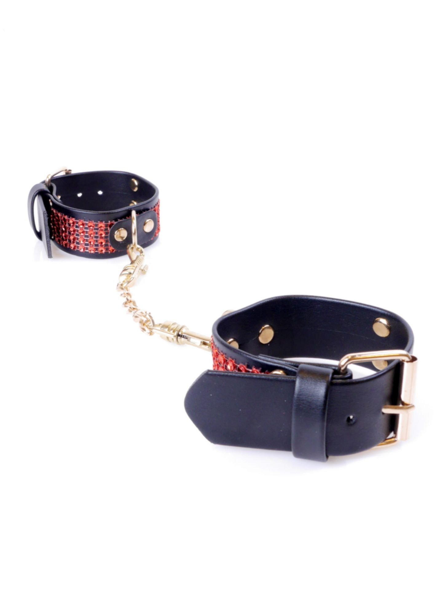 Наручники Fetish Boss з червоними кристалами 3 см - Зображення 3