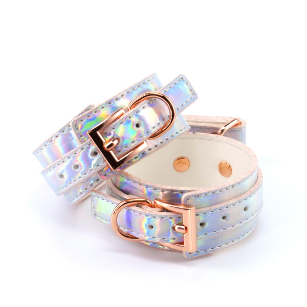 Поножі NS Novelties Cosmo Bondage Ankle Cuffs Rainbow, голографічні