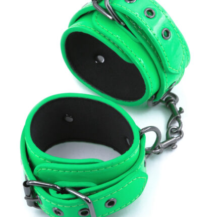 Фіксатори на ноги NS Novelties Electra Play Things Wrist Cuffs, зелений неон