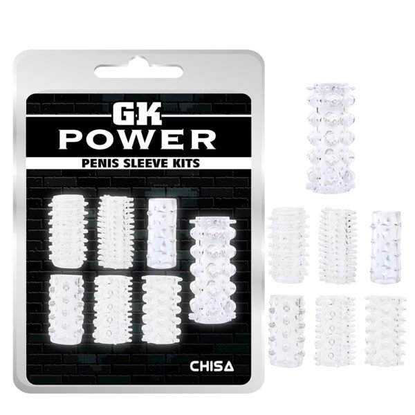 Насадка на член Chisa GK Power Penis Sleeve Kits рельєфна з відкритою голівкою (ціна за 1шт)
