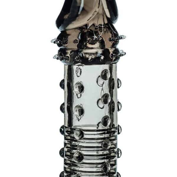 Насадка на член рельєфна, що подовжує CalExotics сіра, 16. 3 х 3. 7 см