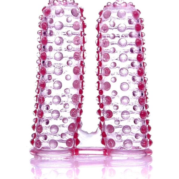 Насадка на палець подвійна Wonderful Fingers Pink
