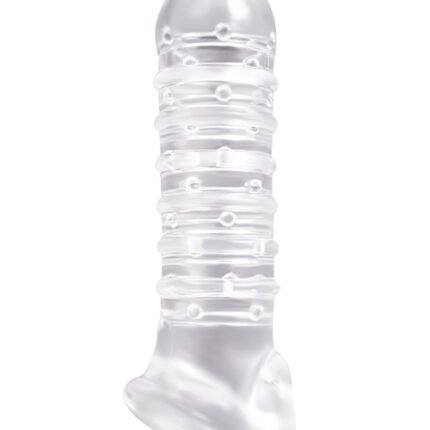 Насадка на пеніс, що подовжує RENEGADE RIBBED EXTENSION CLEAR