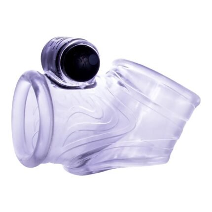 Насадка на пеніс та мошонку NMC Passion Advancer з віброкулею, прозора