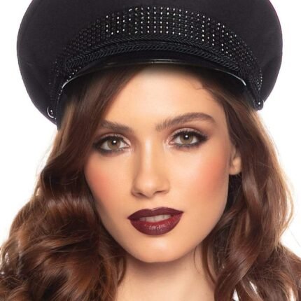 Офіцерський капелюх Festival Officer Hat від Rhinestone Leg Avenue, чорний