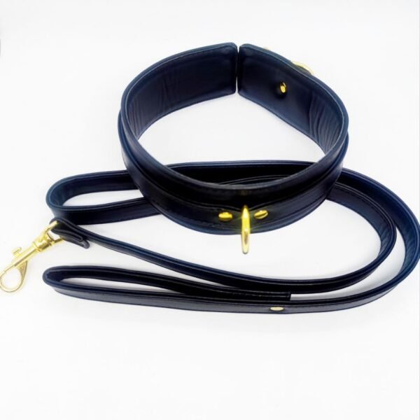 Нашийник з повідцем DS Fetish Collar, чорний