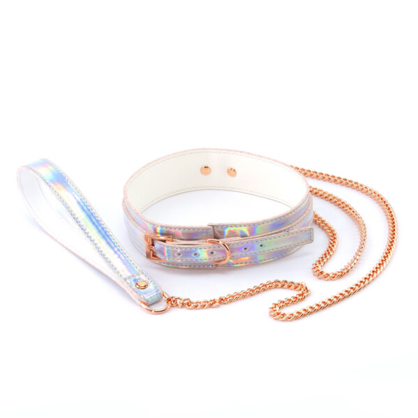 Нашийник з повідцем NS Novelties COSMO BONDAGE COLLAR & LEASH RAINBOW