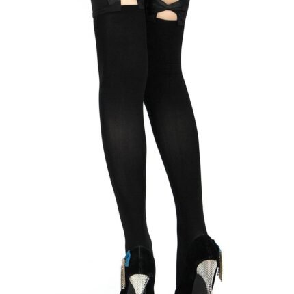 Панчохи з бантиками Star Night чорні, One Size