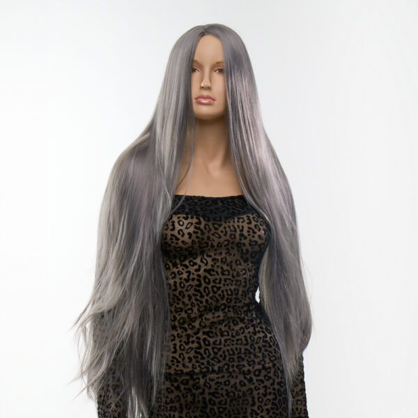 Перука довга Fetish Hair сіра, 100 см