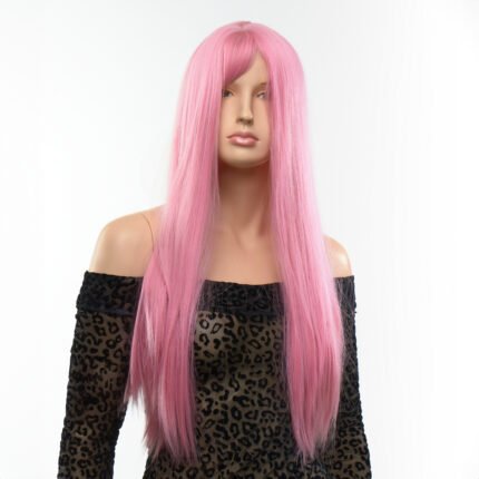 Перука пряма Fetish Hair рожева, 60 см