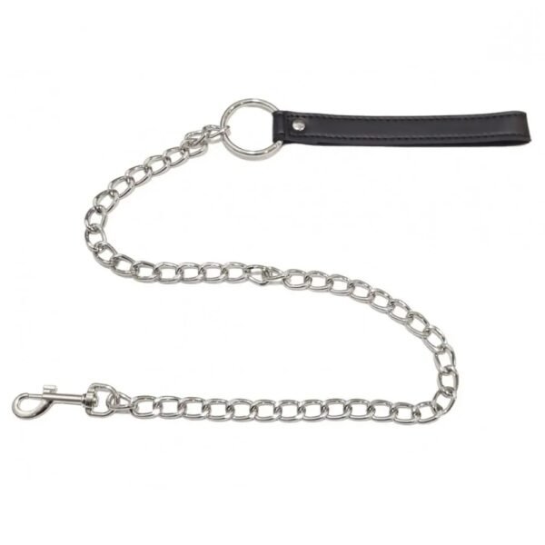 Повідець чорний на металевому ланцюжку