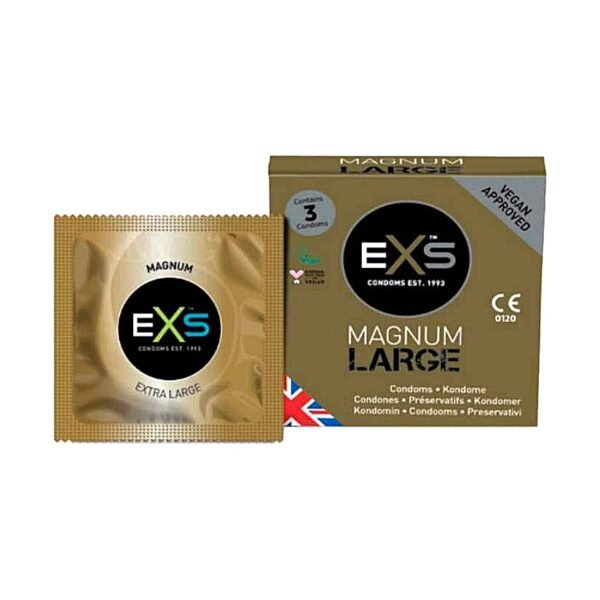 Презервативи великого розміру EXS Magnum Large латексні (ціна за упаковку, 3 шт. )
