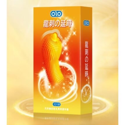 Презервативи ребристі OLO 2080 зі стимуляцією точки G та пролонгуючим ефектом (ціна за 10 шт. )
