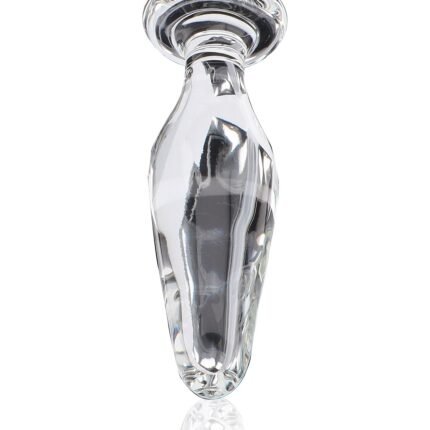 Пробка анальна зі скла ToyJoy Glass Worxx Star Sparkler прозора