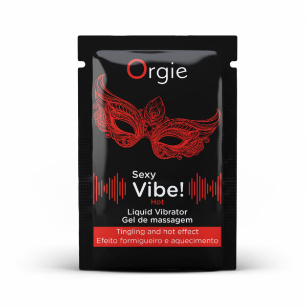 ПРОБНИК/Рідкий вібратор "SEXY VIBE", вібрація + ефект, що зігріває Orgie 2 мл