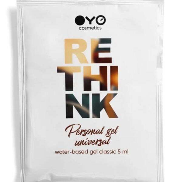 Пробник Зволожуючий гель на водній основі OYO RETHINK Personal Gel Universal, 5 мл
