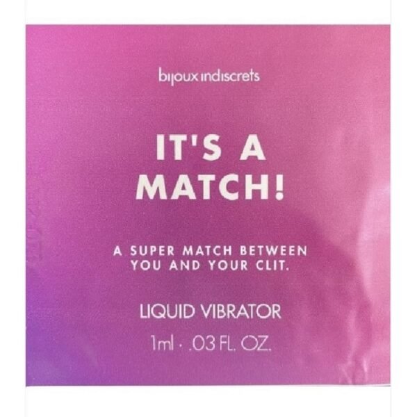 Пробник Рідкий вібратор Bijoux indiscrets Liquid vibrator It's A Match