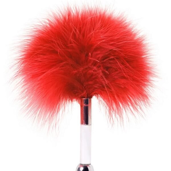 Пушок на короткій ручці Runye, червоний