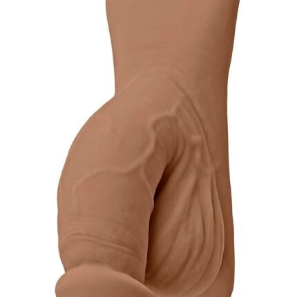 Реалістичний фалопротез пеніса з мошонкою Gender X колір мулат, Medium