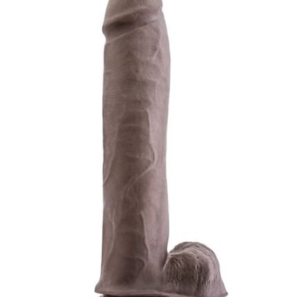 Реалістичний фалоімітатор із яєчками Blush Au Naturel на присосці, коричневий