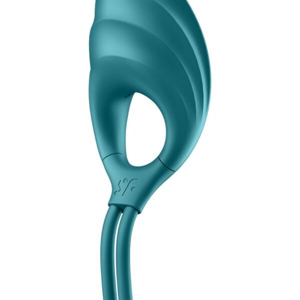 Регульоване кільце ерекційне Satisfyer Swordsman Camouflage з рельєфом, зелене