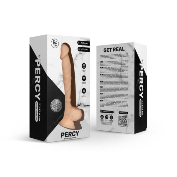 Фалоімітатор реалістичний, на присосці, Real Fantasy Deluxe - Percy, 17.5 см