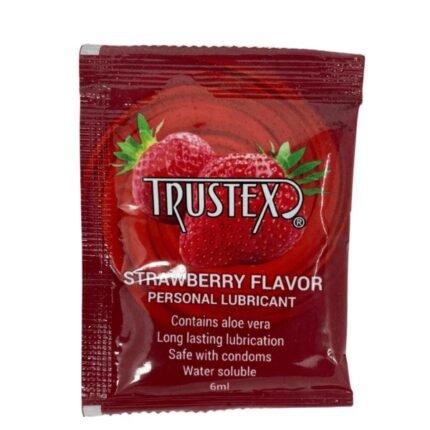 Саше Лубрикант на водній основі Trustex Strawberry зі смаком полуниці, 6 мл