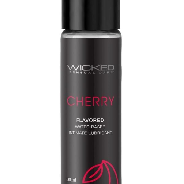 Їстівний лубрикант на водній основі WICKED AQUA CHERRY зі смаком вишні, 30 мл