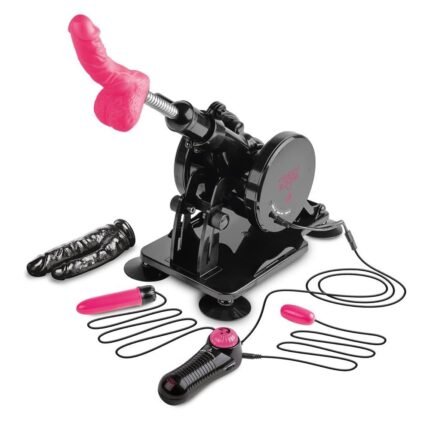 Секс-машина Dreamtoys Sex Room Sex Machine з насадками та пультом, чорна